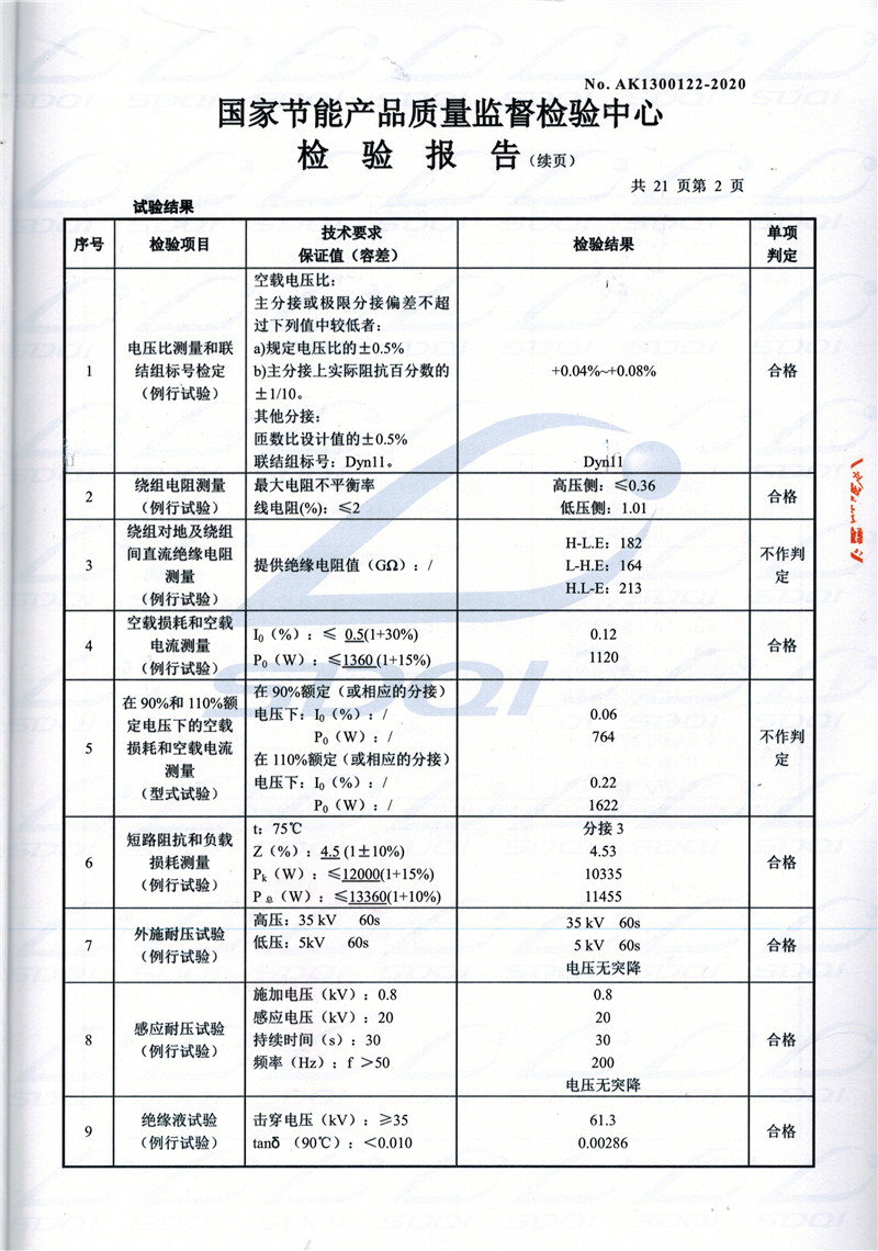 高低压试验报告-S11-1250乡城乡城乡城油浸式变压器-2.jpg